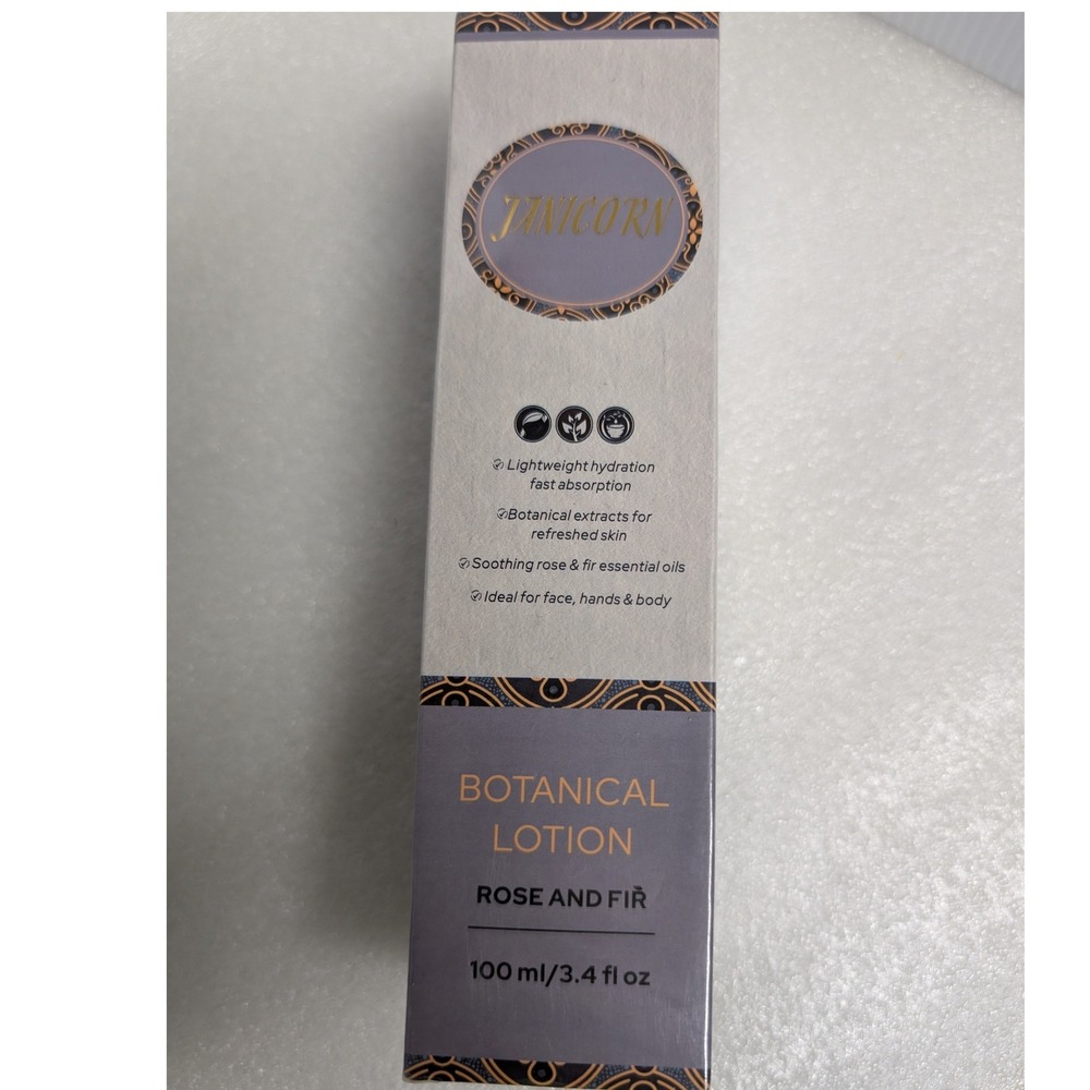 Janicorn Rose and Fir Botanical Lotion 100ml 3.4oz Face Hand Body Moisturizer